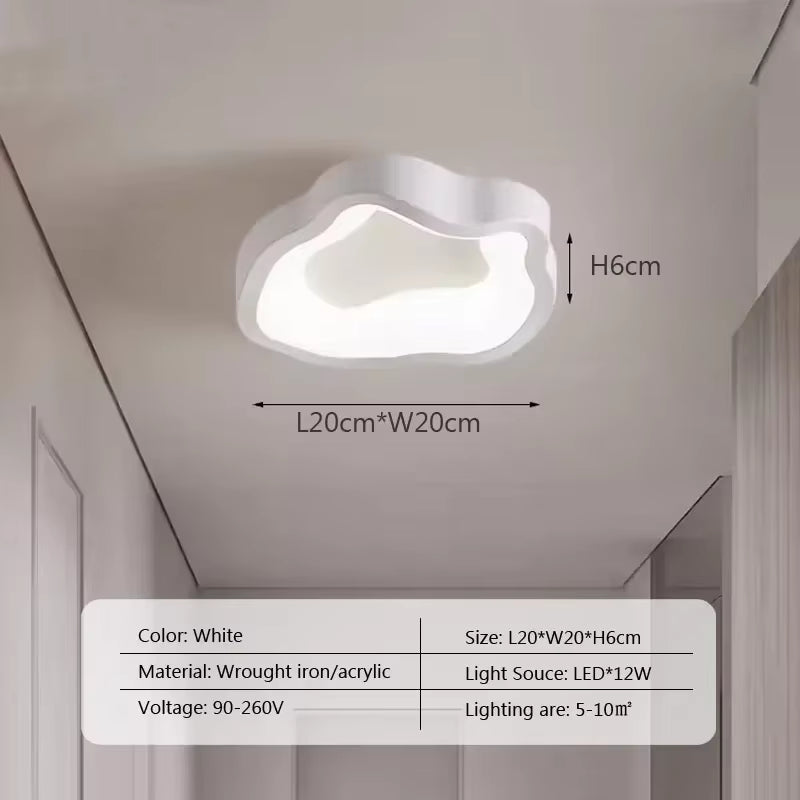 Nordic LED Ceiling Light for Living Dining Bedroom Corridor Balcony Modern Chandelier Indoor Lighting Fixture