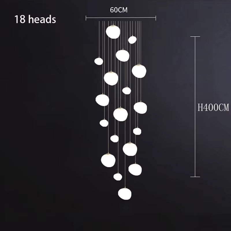 Nordic Home Decoration, Stair Chandelier, Living Room and Dining Room Pendant Lights, Ceiling Light, Indoor Lighting