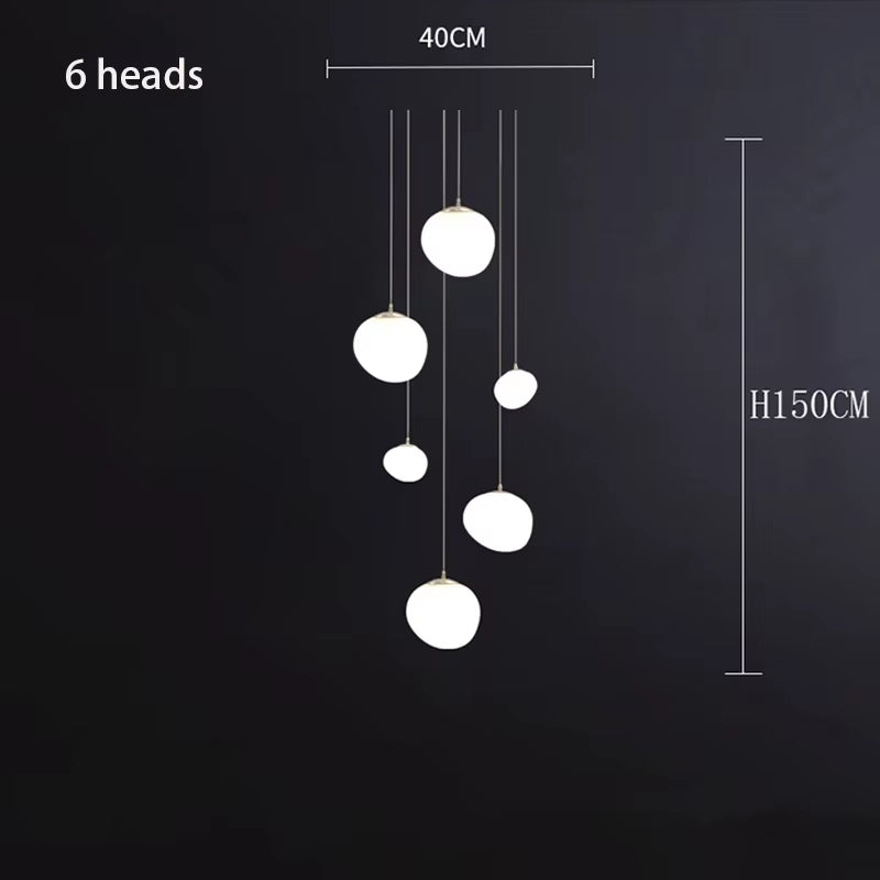 Nordic Home Decoration, Stair Chandelier, Living Room and Dining Room Pendant Lights, Ceiling Light, Indoor Lighting