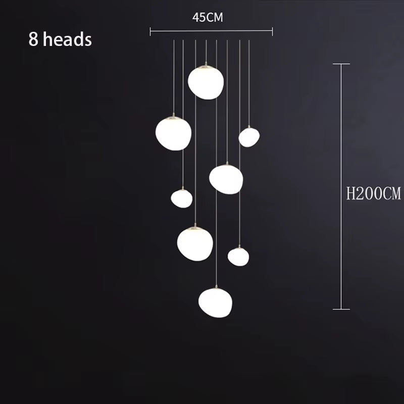 Nordic Home Decoration, Stair Chandelier, Living Room and Dining Room Pendant Lights, Ceiling Light, Indoor Lighting