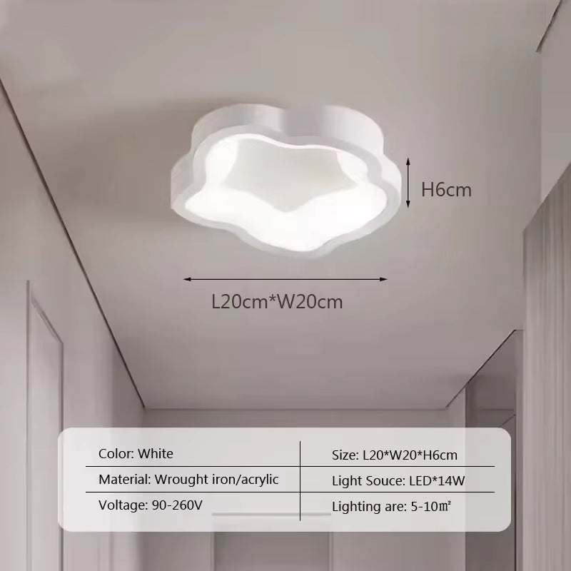 Nordic LED Ceiling Light for Living Dining Bedroom Corridor Balcony Modern Chandelier Indoor Lighting Fixture