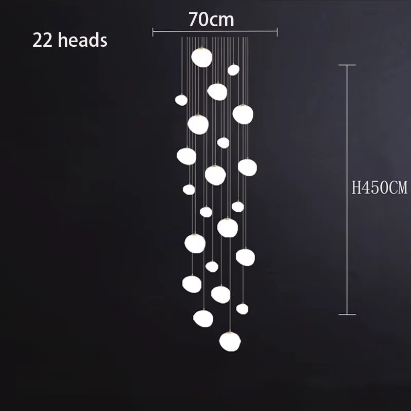 Nordic Home Decoration, Stair Chandelier, Living Room and Dining Room Pendant Lights, Ceiling Light, Indoor Lighting