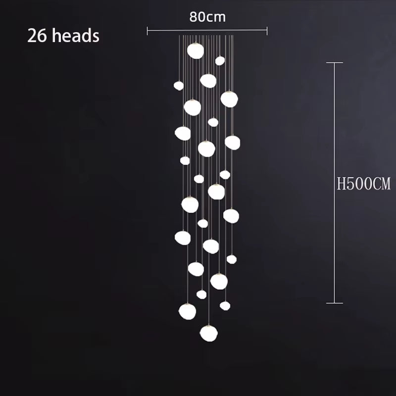 Nordic Home Decoration, Stair Chandelier, Living Room and Dining Room Pendant Lights, Ceiling Light, Indoor Lighting