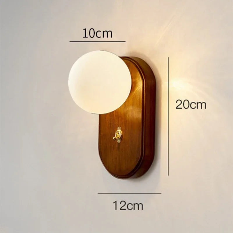 Nordic Led Wall Lights Minimalist Japanese Decotion Lamp Living Room Study Bedroom Background Home Bedside Wall Kight Sconces