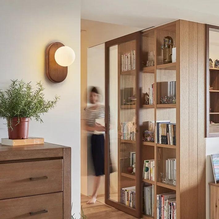 Nordic Led Wall Lights Minimalist Japanese Decotion Lamp Living Room Study Bedroom Background Home Bedside Wall Kight Sconces