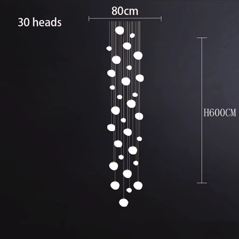 Nordic Home Decoration, Stair Chandelier, Living Room and Dining Room Pendant Lights, Ceiling Light, Indoor Lighting