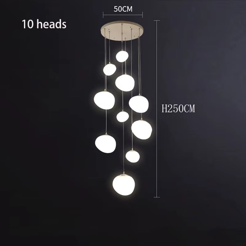 Nordic Home Decoration, Stair Chandelier, Living Room and Dining Room Pendant Lights, Ceiling Light, Indoor Lighting