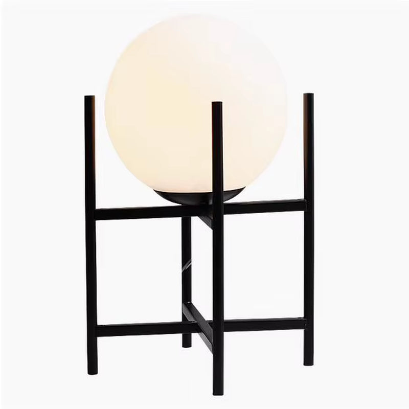 Glass Ball Table Lamp for Bedroom Living Room Bedside Lamps Nordic Study LED Desk Light Fixtures
